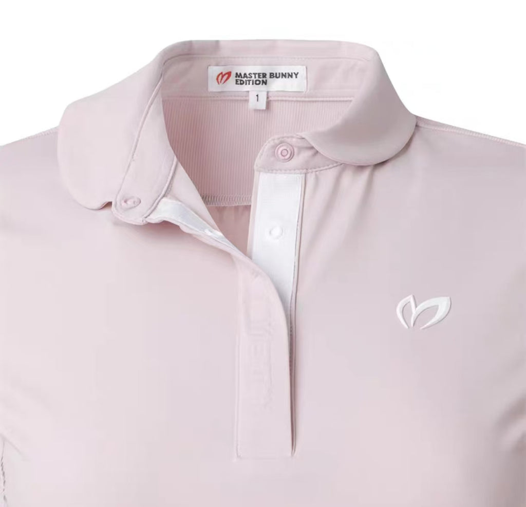 Master Bunny Edition 여성 슬림 골프 폴로 핑크 제품 이미지