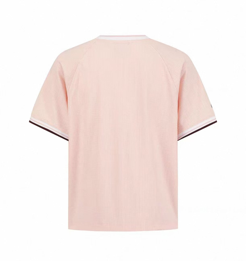Malbon Golf Women’s Striped Breathable Casual Polo Shirt