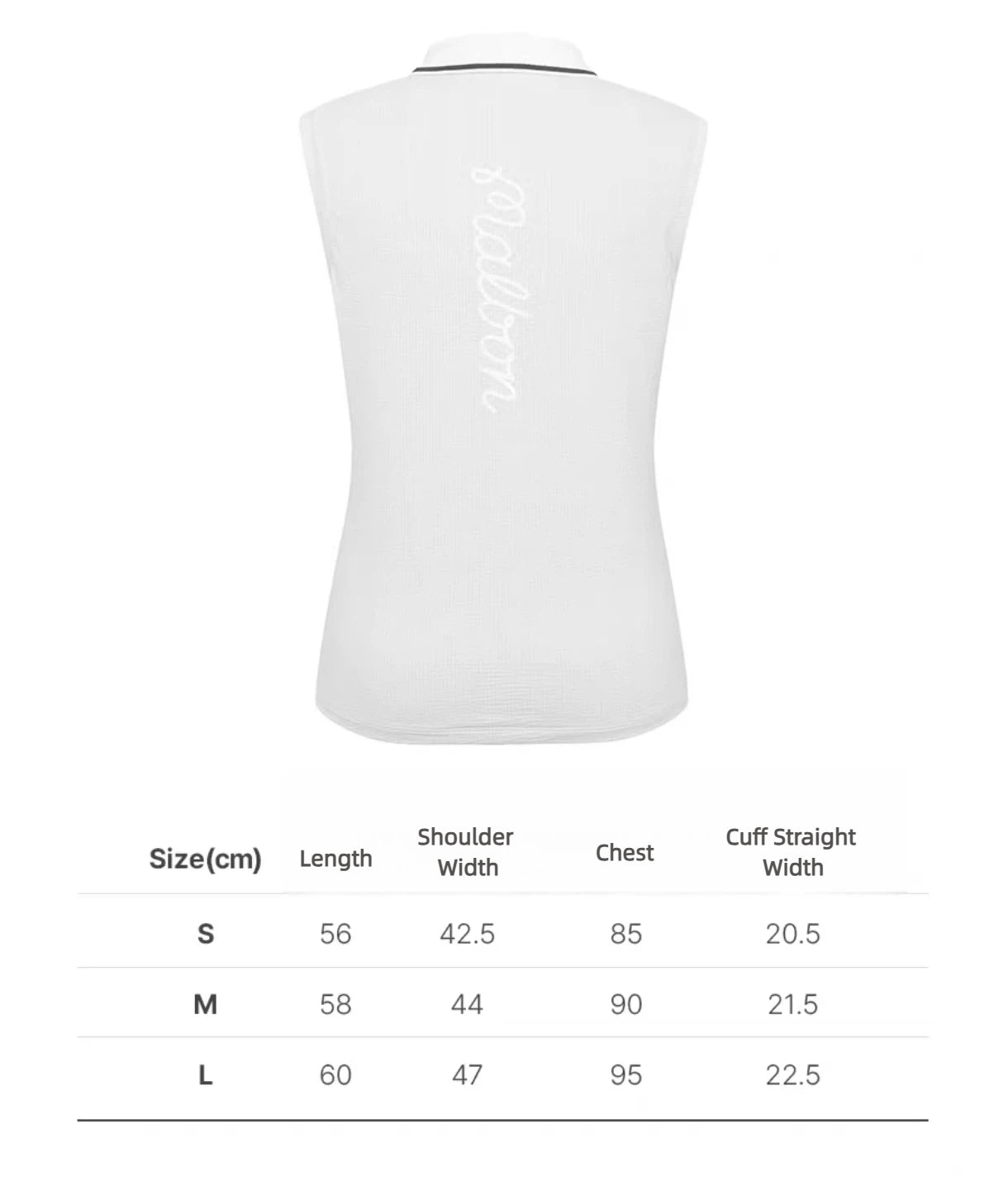 Malbon Golf Women’s Slim Fit Collared V-Neck Vest