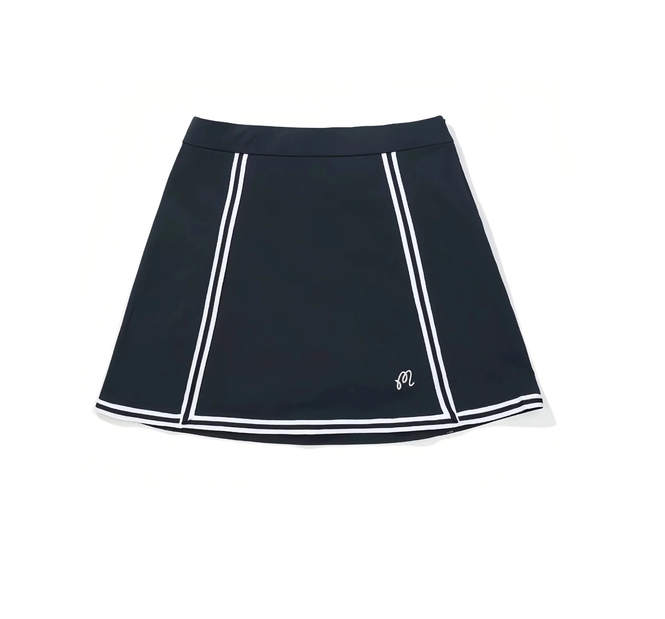 Malbon Women Golf Skirt Outdoor Sport Skort 네이비 블루 골프 의류 정면