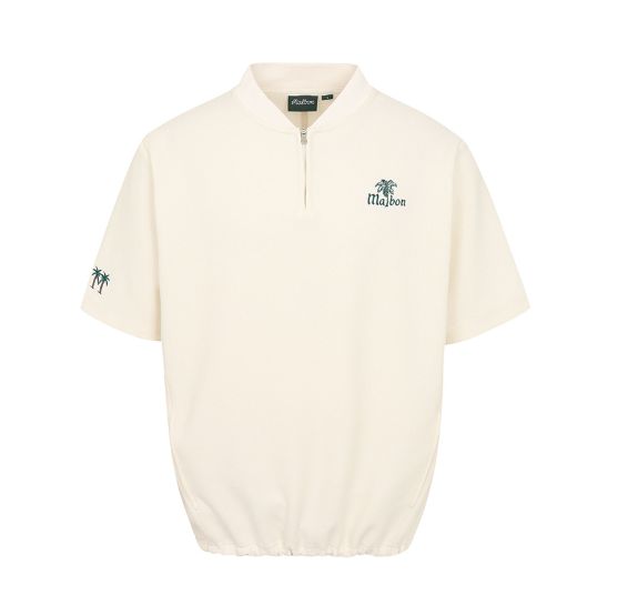Malbon Golf Women’s Loose Fit Quarter-Zip Casual Shirt