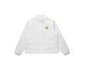 Malbon Women Golf Windbreaker Jacket Zip Hooded 2026 White front view 화이트 골프 의류 정면