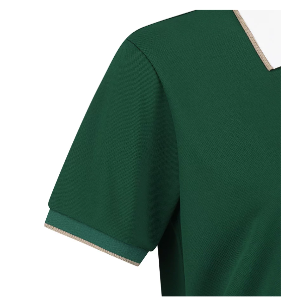 Malbon women's colorblock embroidered golf polo product shot #11