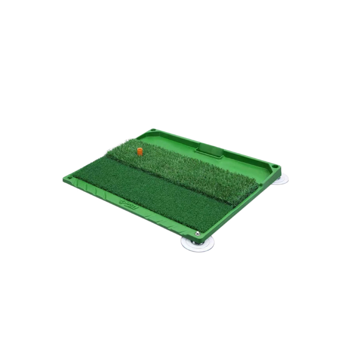 PGM DJD034 indoor golf training hitting mat hero shot with directional velvet feedback