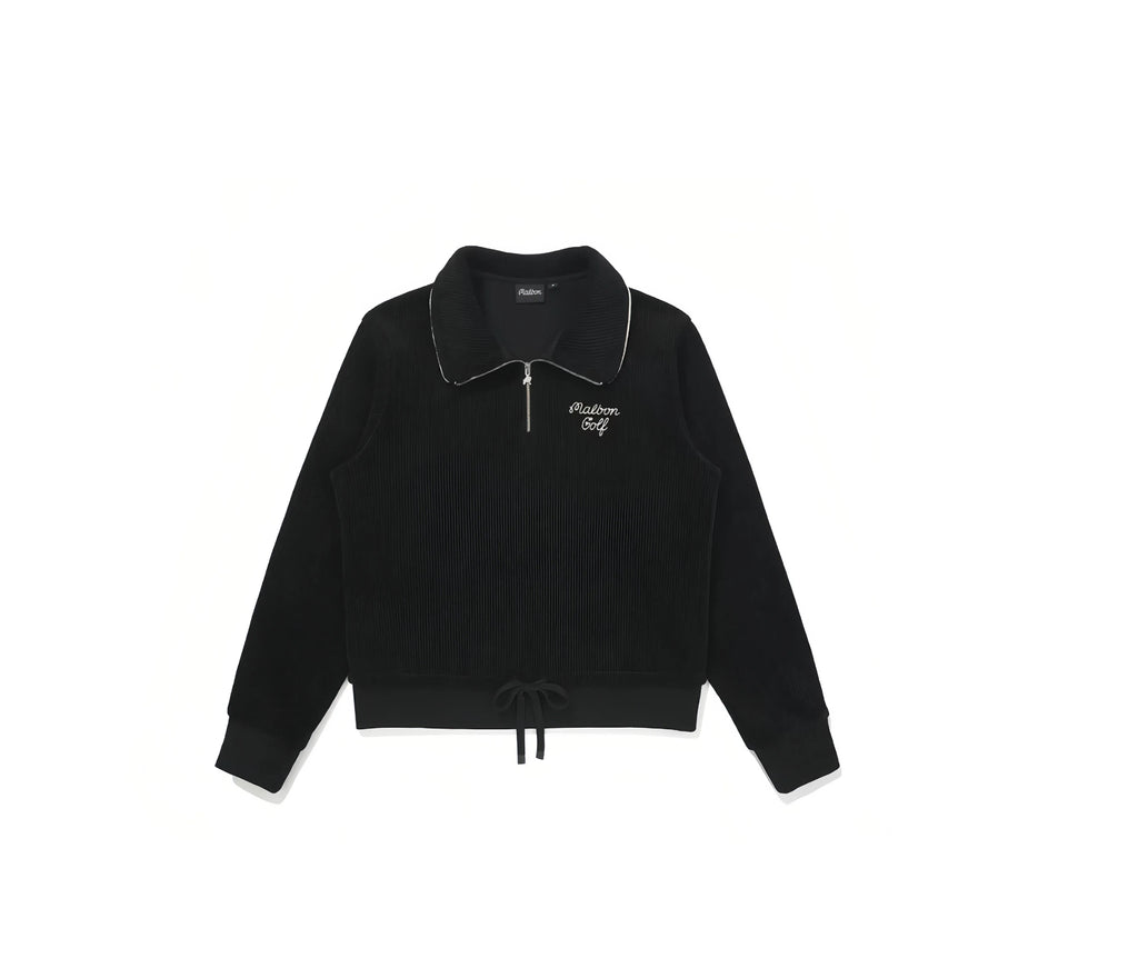 Malbon women half zip sweatshirt front view