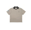 Malbon men quick-dry golf polo in black front view