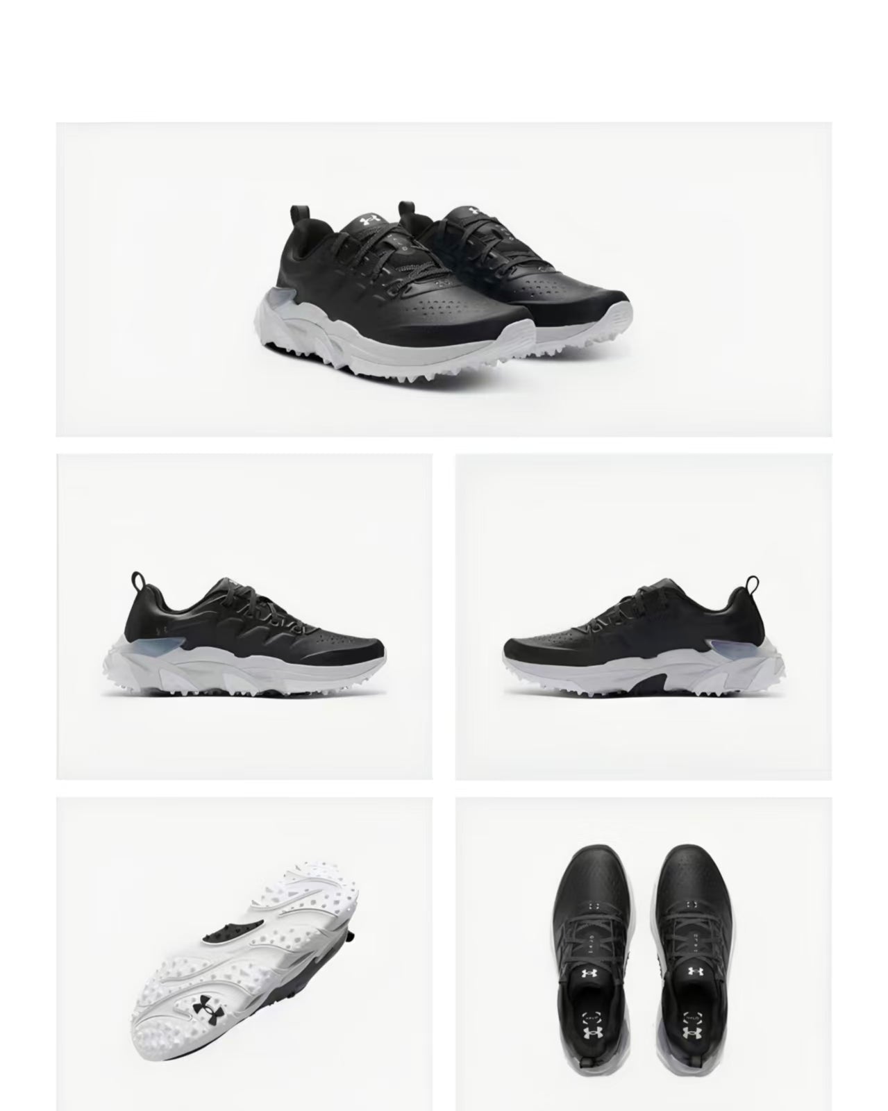 Under Armour Men’s Halo Tour Breathable Durable Golf Shoes-Black