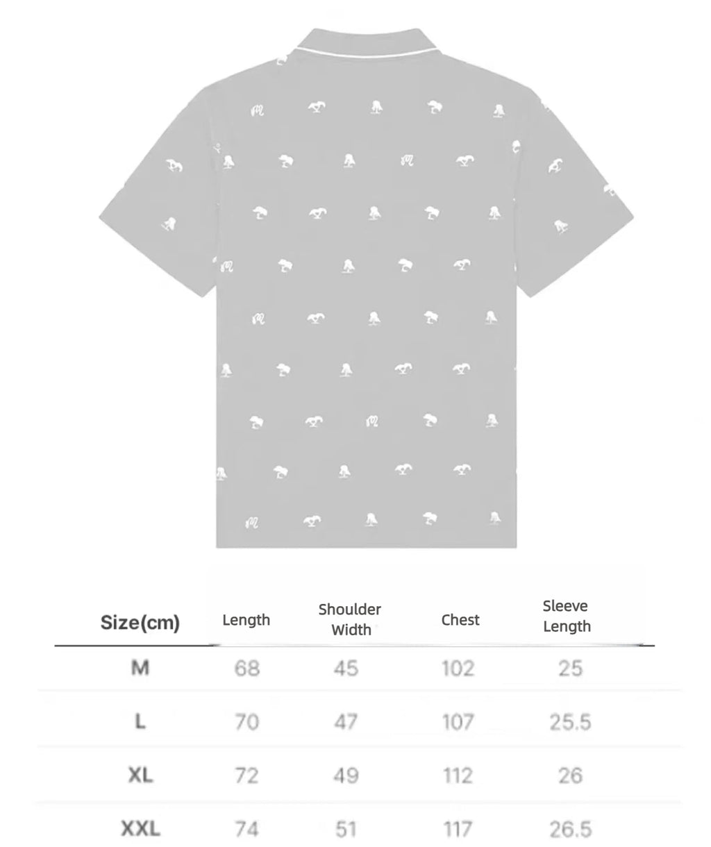 Malbon Golf Men’s Korean Style Lightweight Athletic Polo Shirt