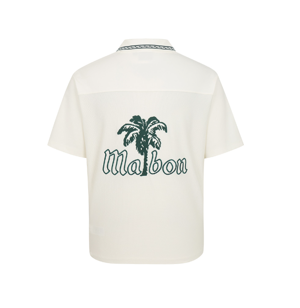 Malbon Golf Men’s Casual Letter Print Polo Shirt