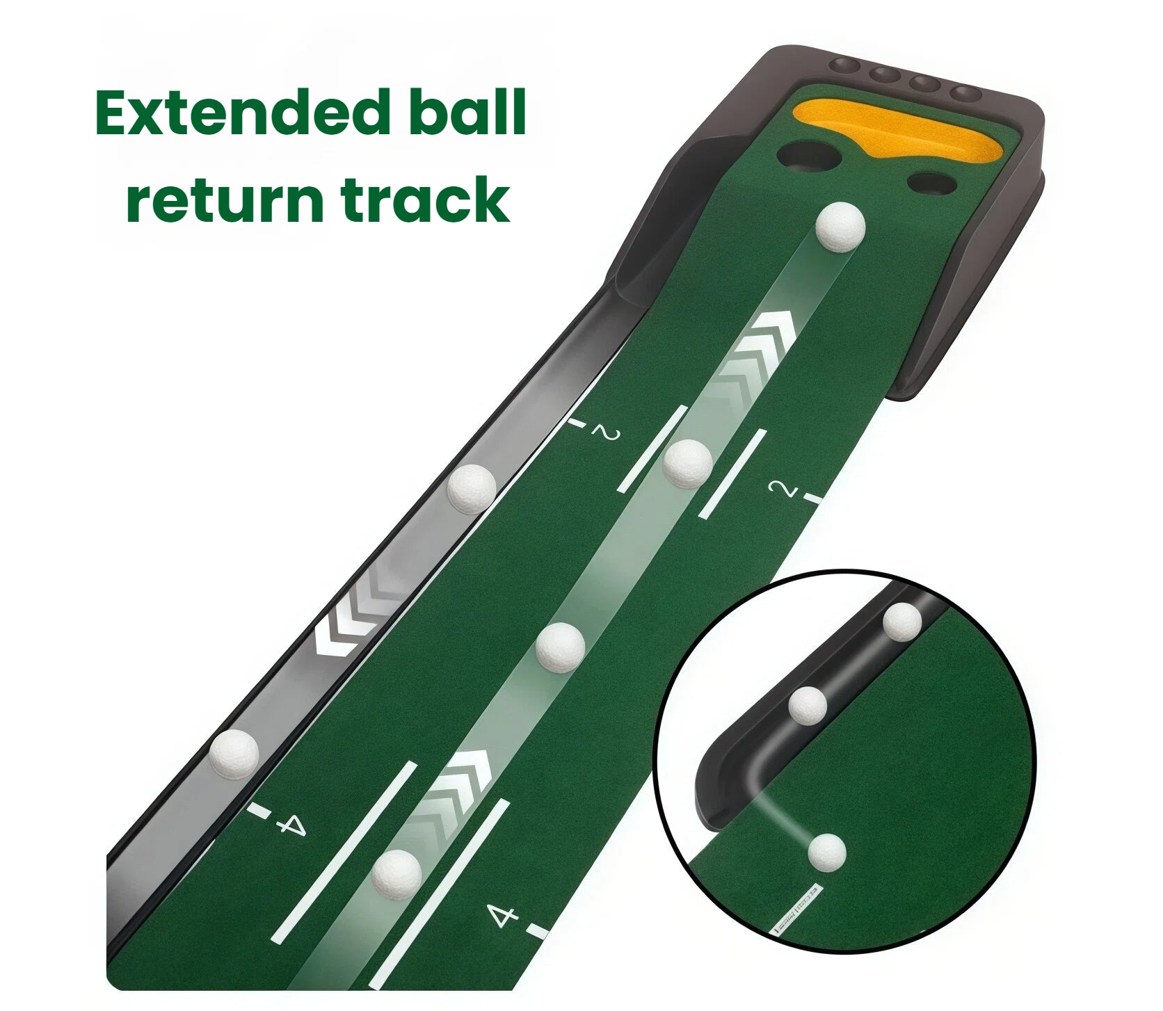 HOW TRUE putting mat rolled compact storage for home indoor practice