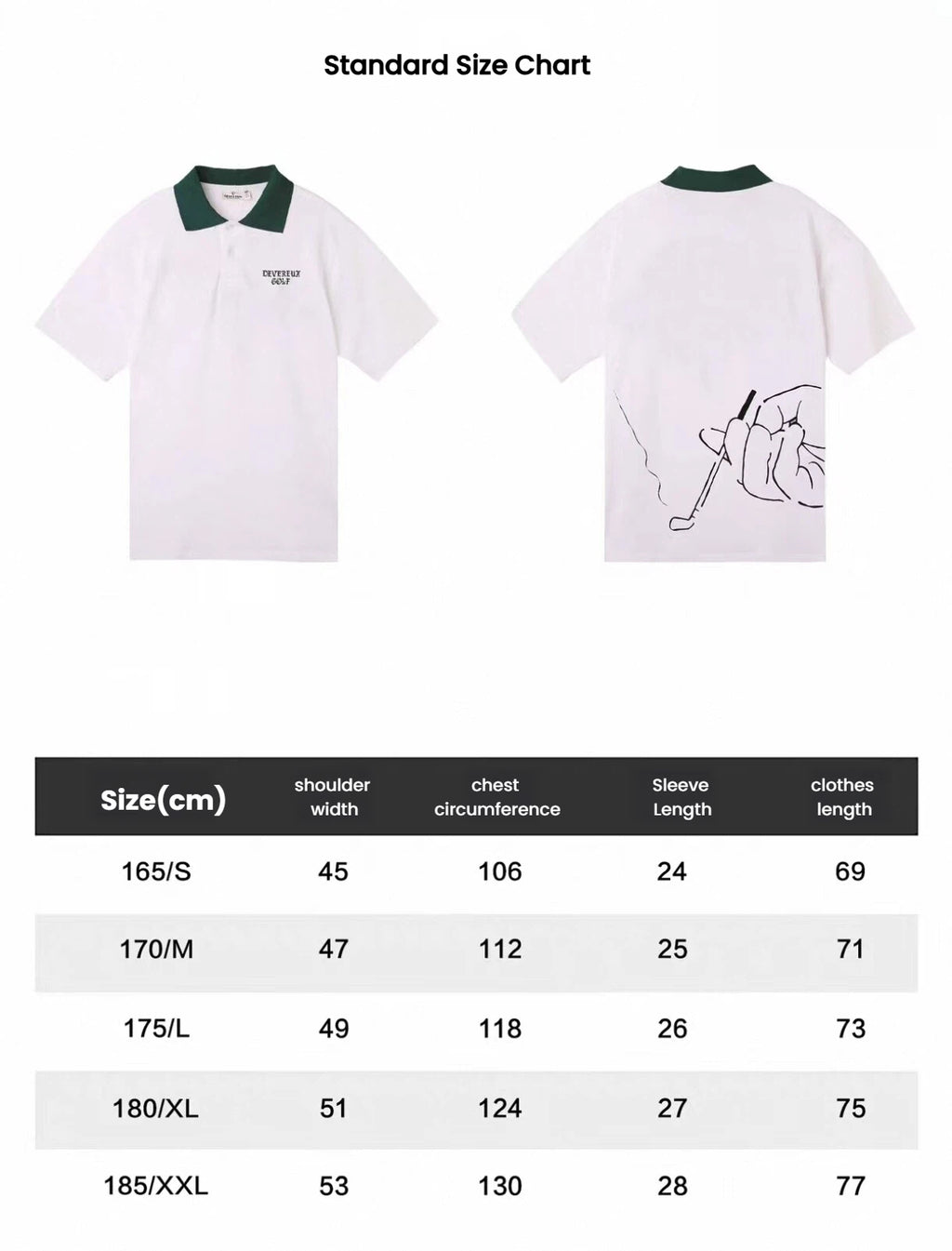 Devereux Golf Men’s Summer Color Block Green Collar Polo Shirt