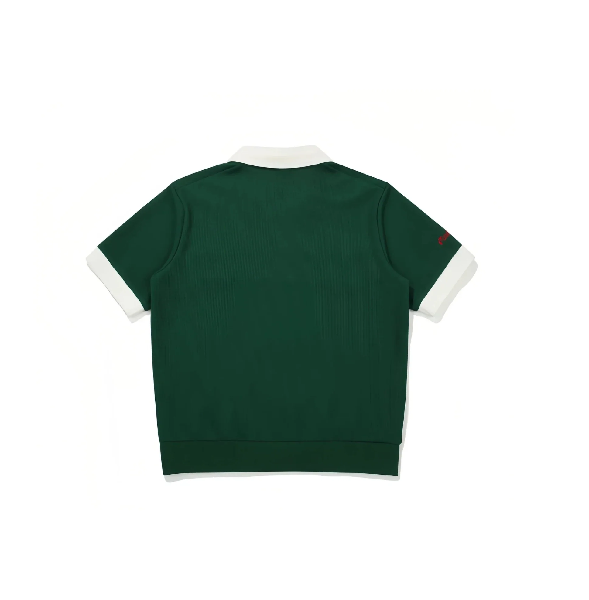 Malbon Men Golf Polo Shirt Breathable Casual Sport Tee Green back view 그린 골프 의류 후면