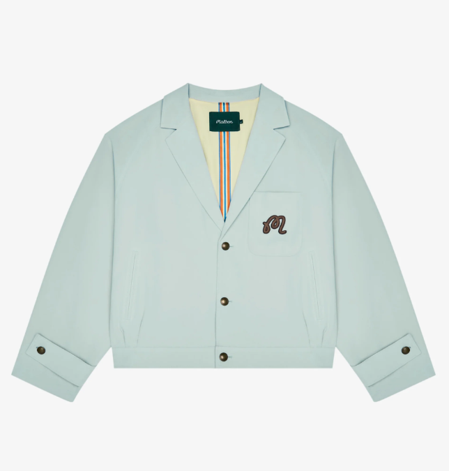Malbon Belmonte Jacket Mint Green golf jacket front view
