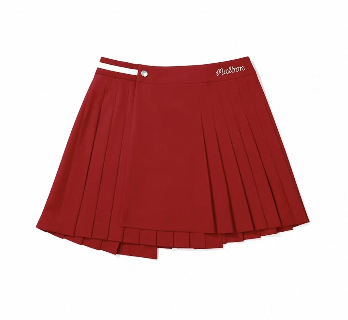 Malbon 여성용 Breathable Pleated Golf Skort 플리츠 골프 스커트 모델 착용 이미지