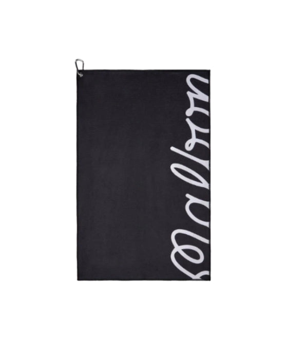 Malbon Golf Towel — folded showing branding