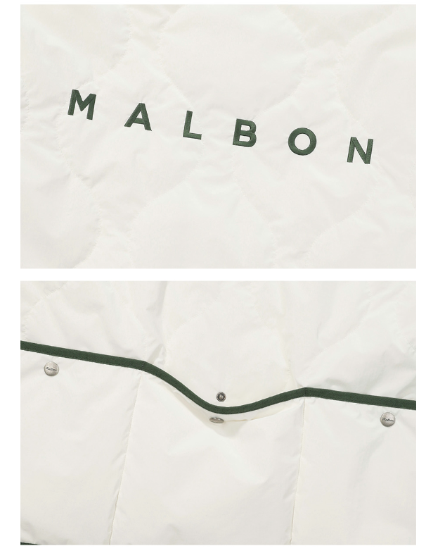 Malbon Golf Men’s Full-Zip Insulated Padded Jacket