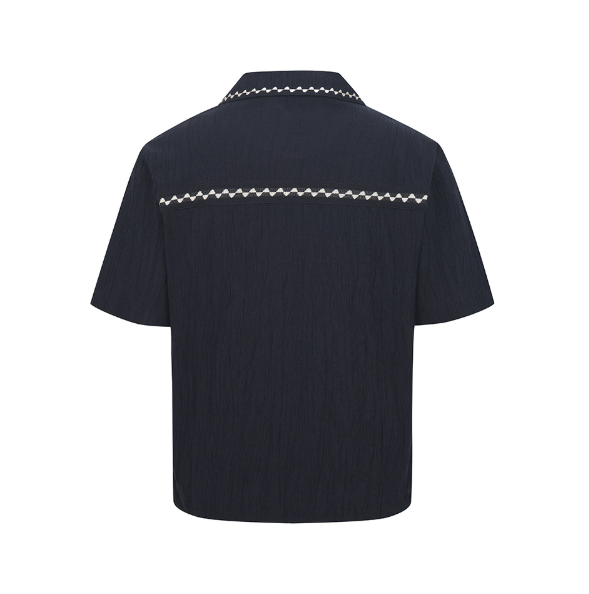 Malbon Golf Men’s Textured Quick-Dry Lightweight Polo Shirt