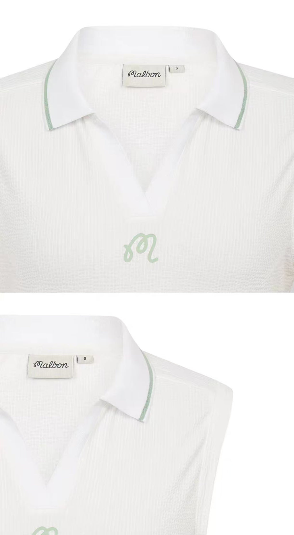 Malbon Golf Women’s Slim Fit Collared V-Neck Vest
