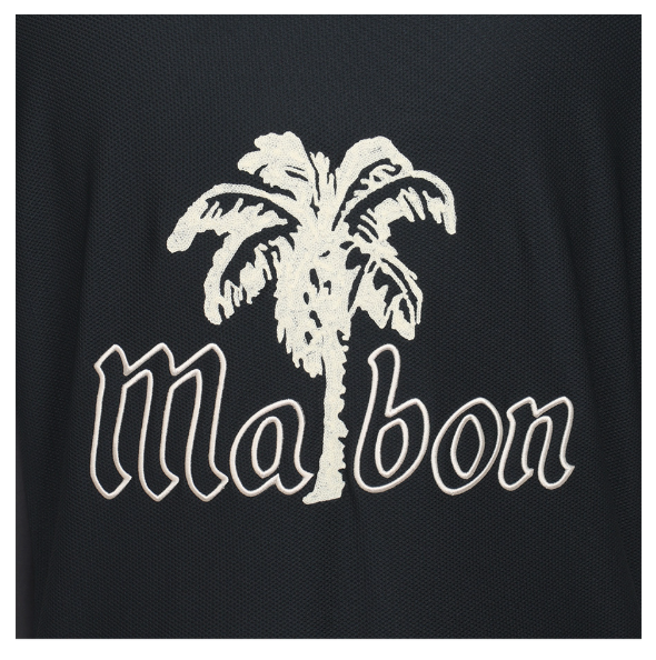 Malbon Golf Men’s Casual Letter Print Polo Shirt