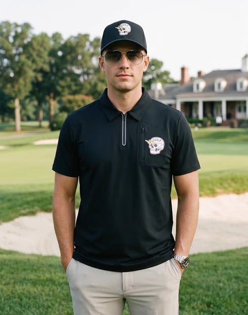 Devereux men’s Black front model view