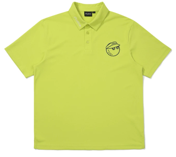 Malbon Golf 유니섹스 캐주얼 애슬레틱 폴로 셔츠 그린 정면