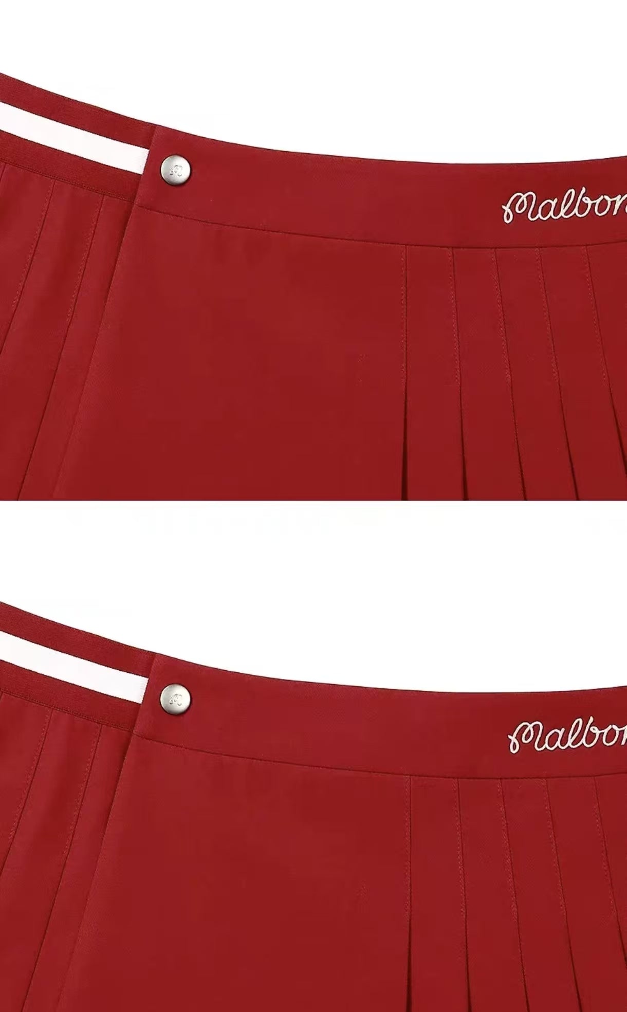 Malbon 여성용 Breathable Pleated Golf Skort 플리츠 골프 스커트 디테일 이미지