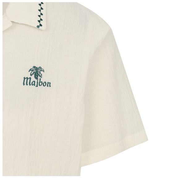 Malbon Golf Men’s Textured Quick-Dry Lightweight Polo Shirt