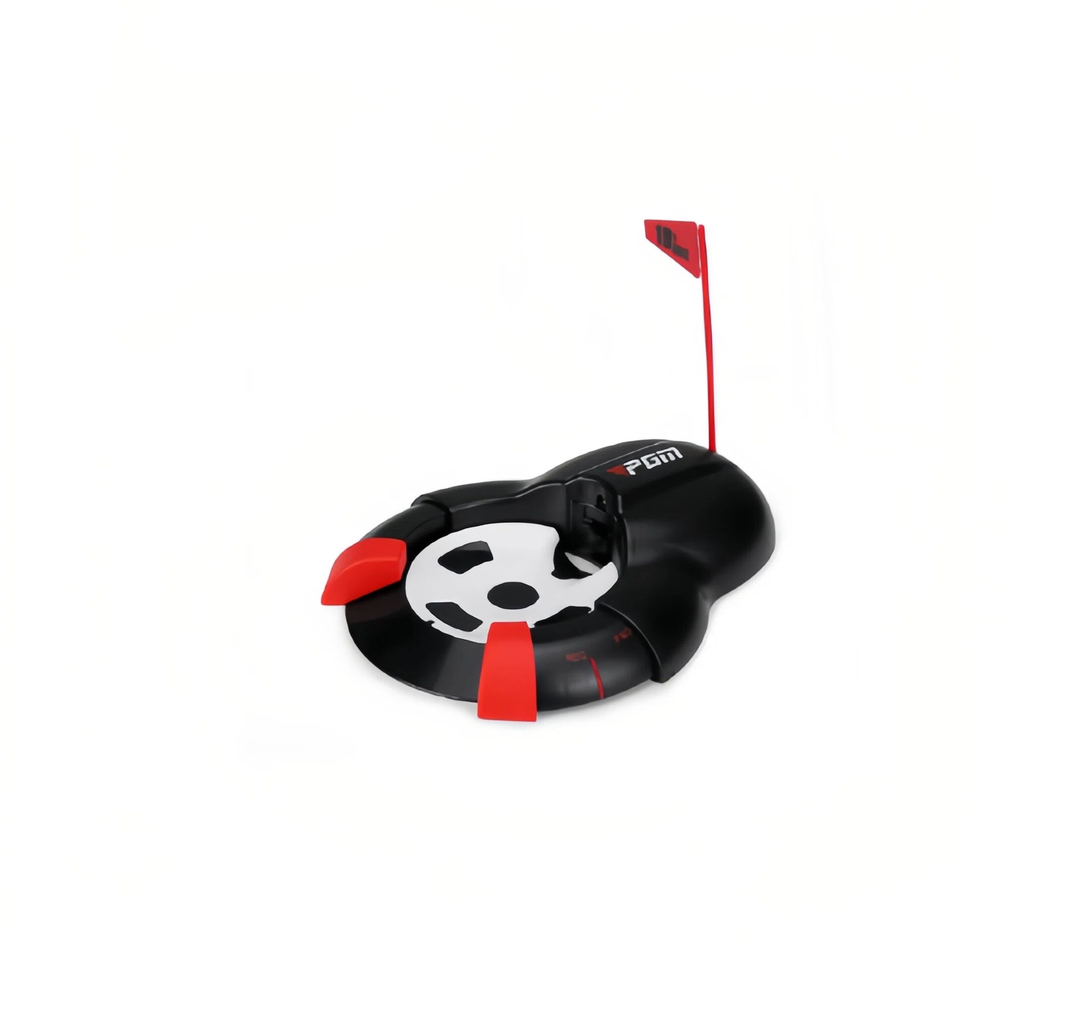 PGM Golf Putting Cup with adjustable auto-return launcher and built-in laser alignment aid hero shot