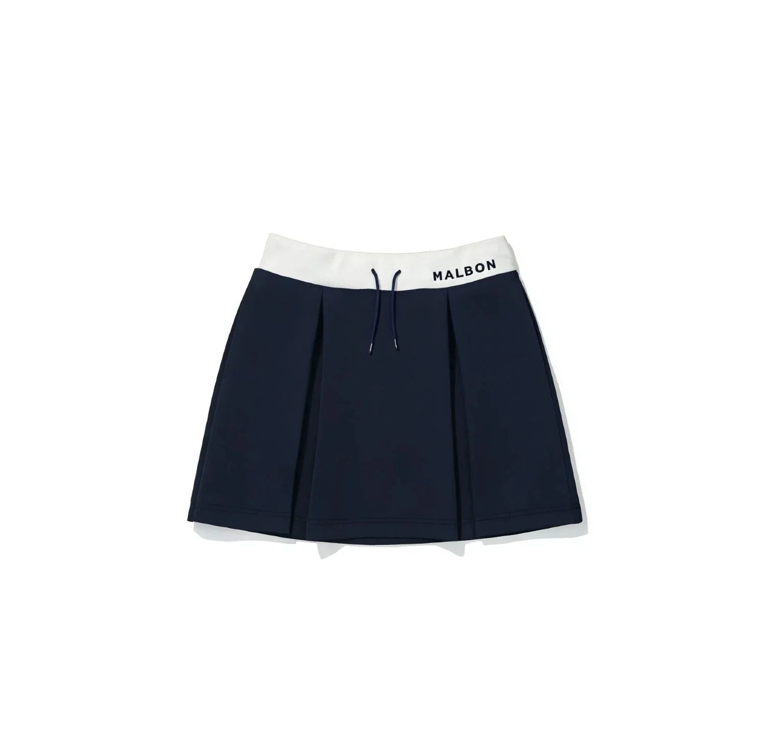 Malbon Women's Golf Skort - Autumn Winter Sport Skirt Dark Blue front view 다크 블루 골프 의류 정면