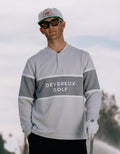 Devereux Golf 남성 그레이 컬러블록 헨리 스웨트셔츠 그레이 제품 이미지