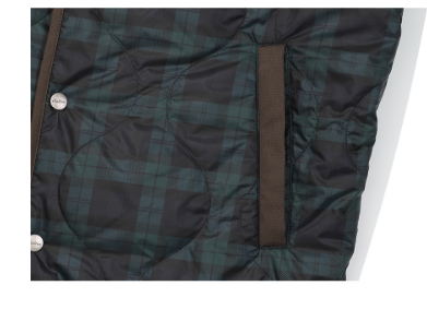 Malbon Golf Men’s Plaid Insulated Full-Zip Padded Jacket