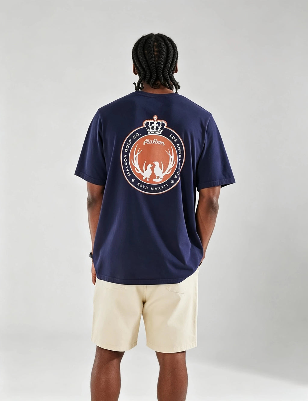 Malbon Golf Men’s Relaxed Fit Cotton Graphic T-Shirt