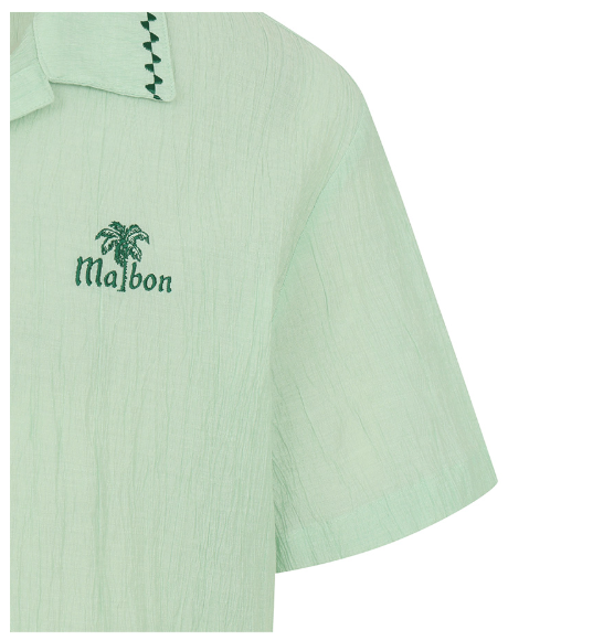 Malbon Golf Men’s Textured Quick-Dry Lightweight Polo Shirt