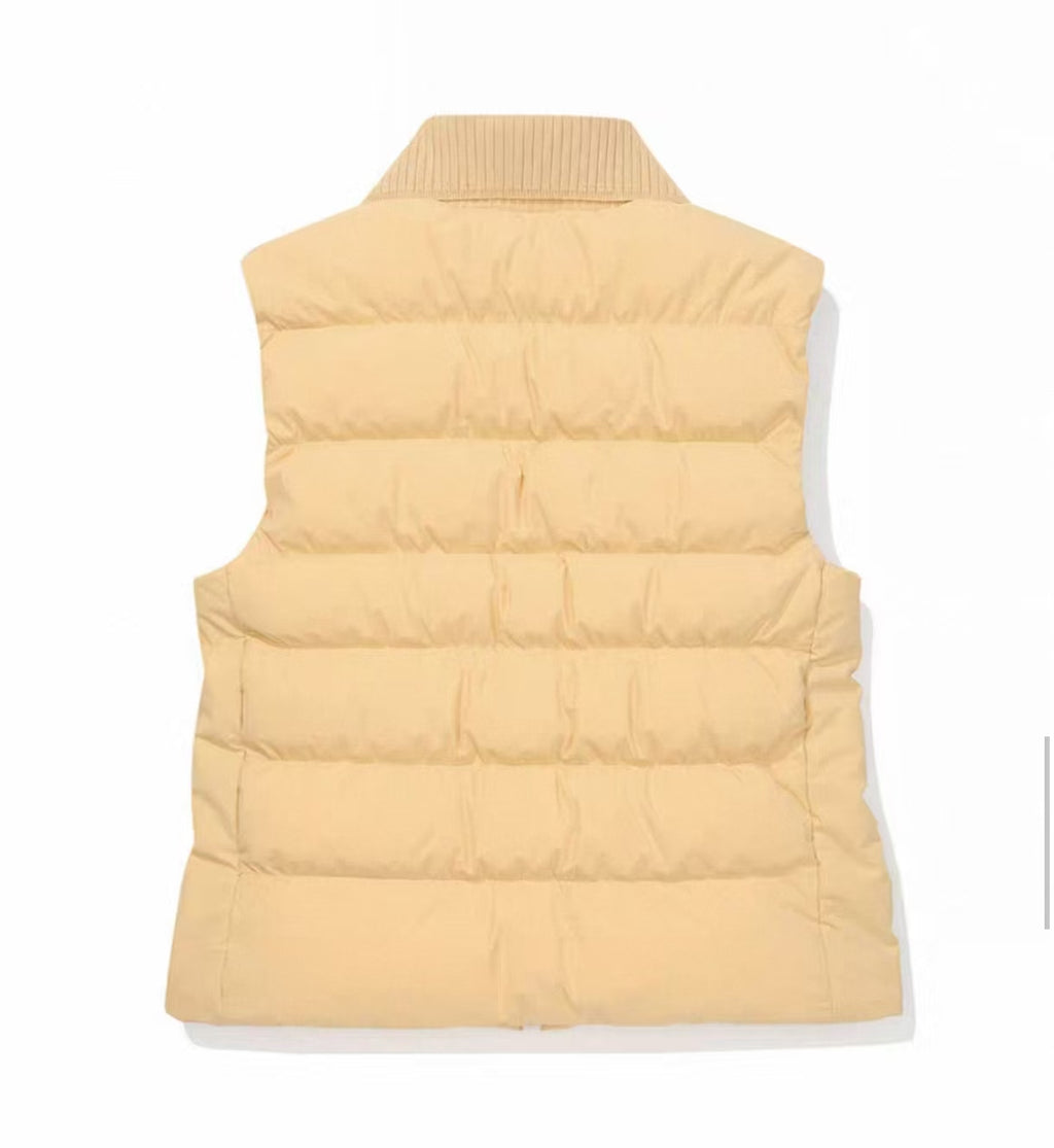 Malbon Golf Women’s Knit Collar Insulated Down Vest