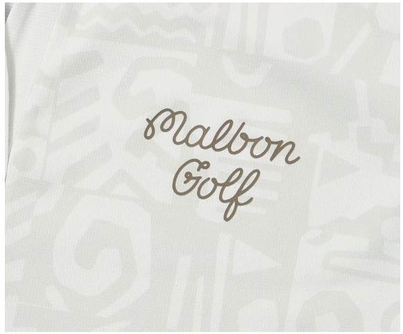 2026 Malbon Golf Korean Cooling Quick-Dry Graphic T-Shirt