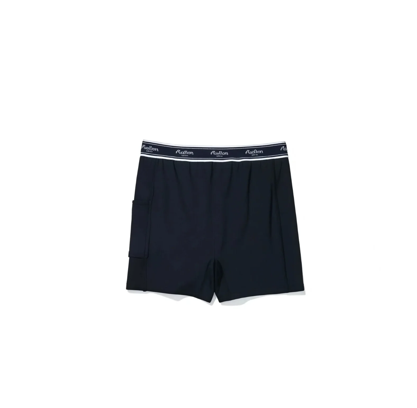 Malbon Women's Golf Skort - Autumn Winter Sport Skirt Dark Blue collar and logo detail 다크 블루 골프 의류 카라와 로고 디테일