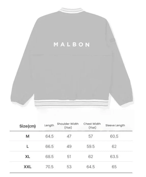 Malbon Men's Golf Zip Jacket - Breathable Sport Outerwear White 화이트 사이즈 차트