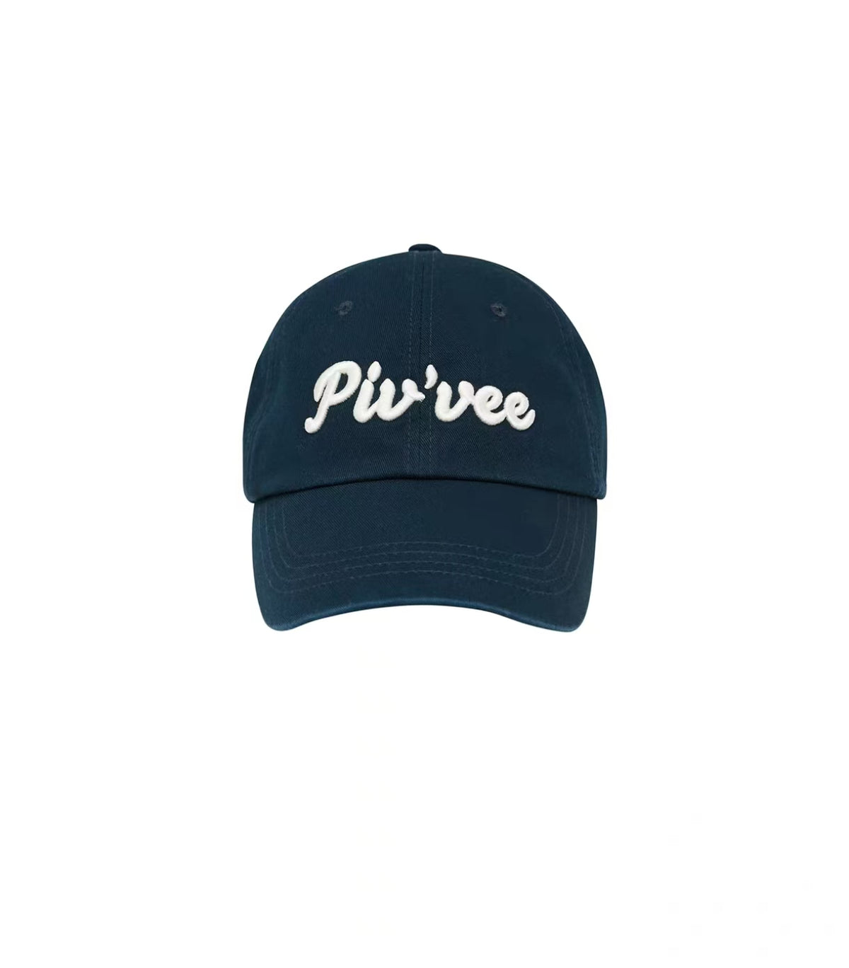 네이비 Pivvee 26FW 남녀공용 골프 베이스볼 캡 정면