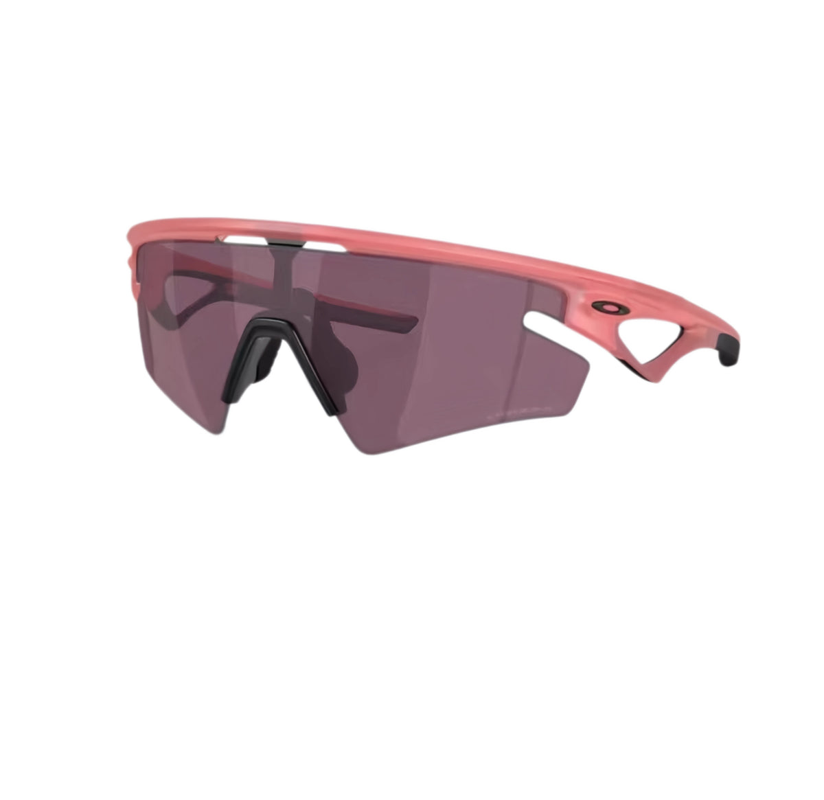 코랄 프레임과 다크 로즈 실드 렌즈의 Oakley Sphaera Strike 선글라스