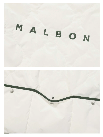 Malbon men padded jacket back view