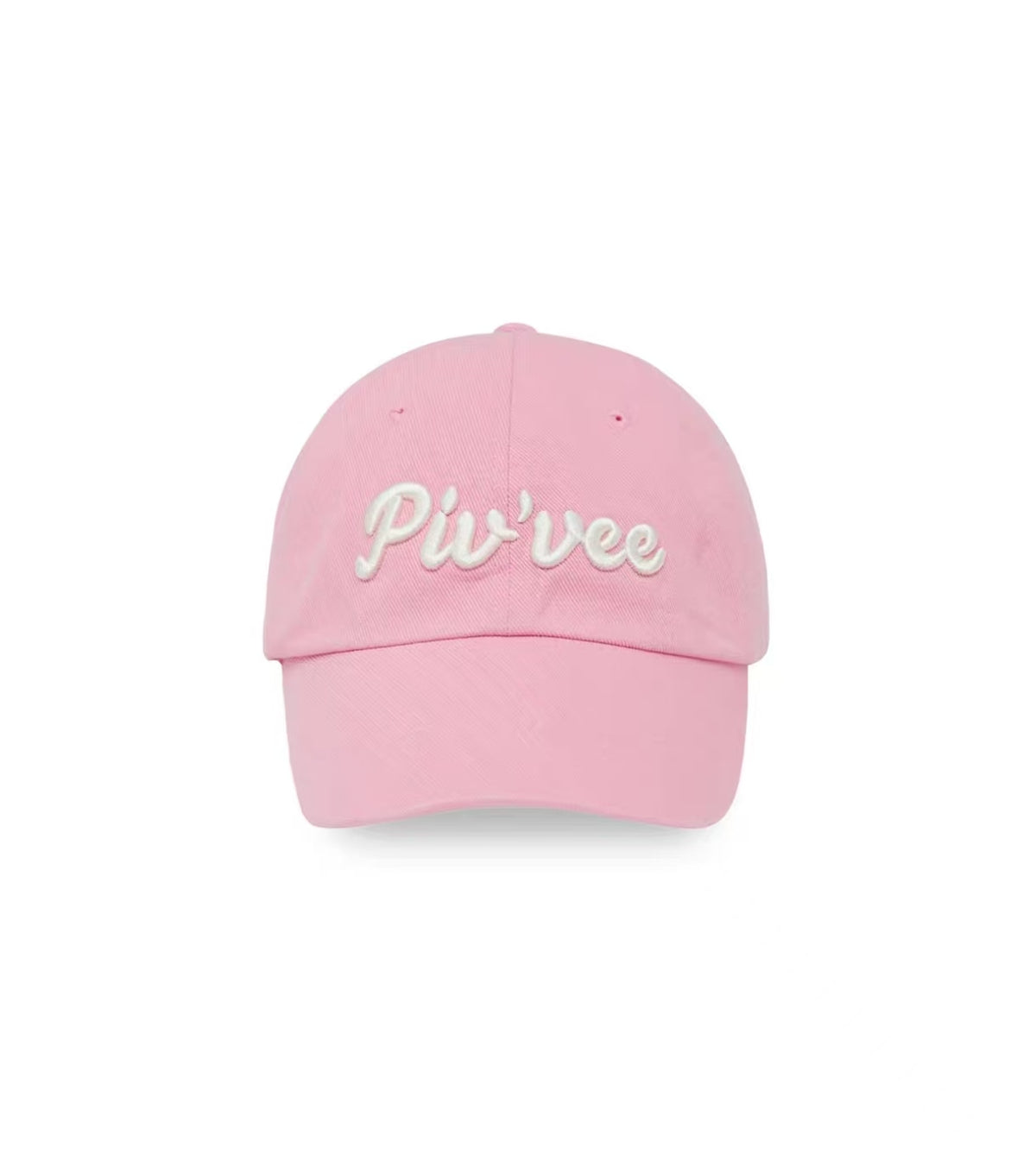 핑크 Pivvee 26FW 남녀공용 골프 베이스볼 캡 정면