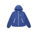 Malbon women detachable sleeve hooded windbreaker in white