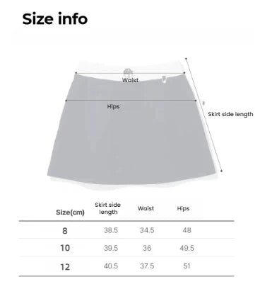 Malbon Women's Golf Skort - Autumn Winter Sport Skirt White 화이트 사이즈 차트