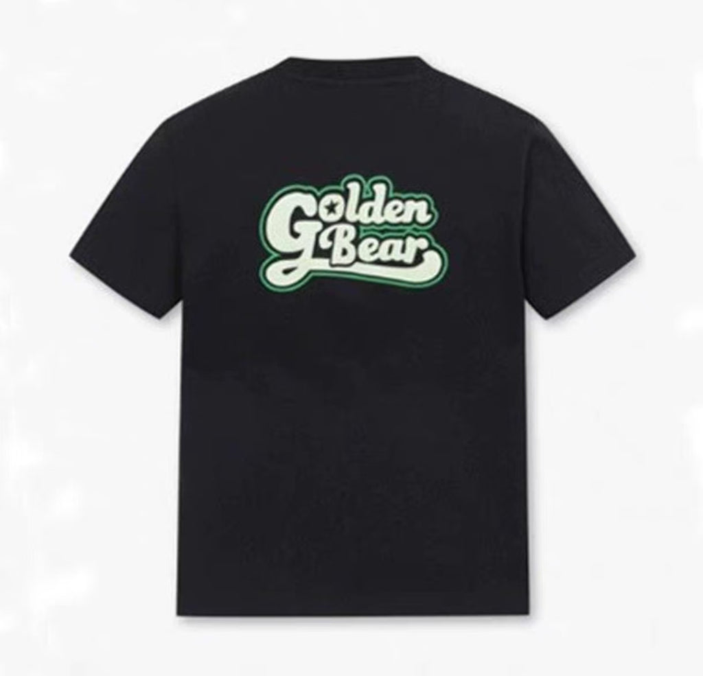 Golden Bear Black embroidered golf T-shirt rear view