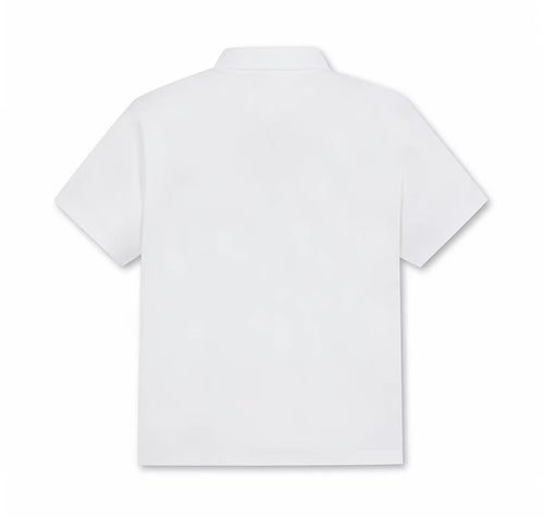 Golden Bear White cotton golf polo rear view