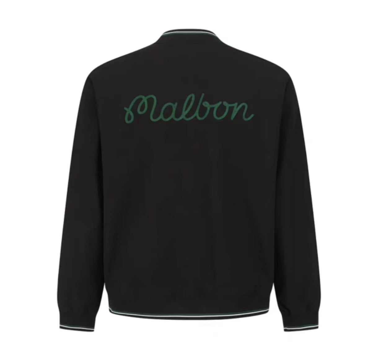 Malbon men 블랙 컬러블록 골프 재킷 후면 이미지