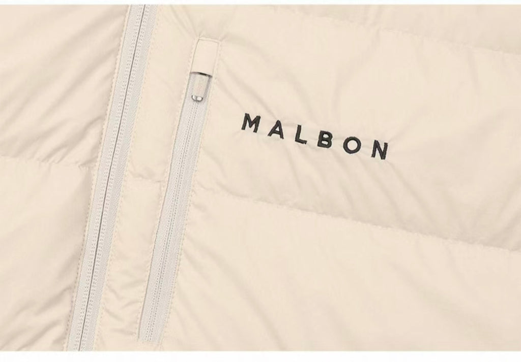 Malbon Golf Men’s Windproof Knit Hybrid Down Jacket
