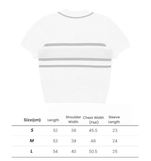 Malbon Women's Knit Golf Polo 네이비 블루 사이즈 차트