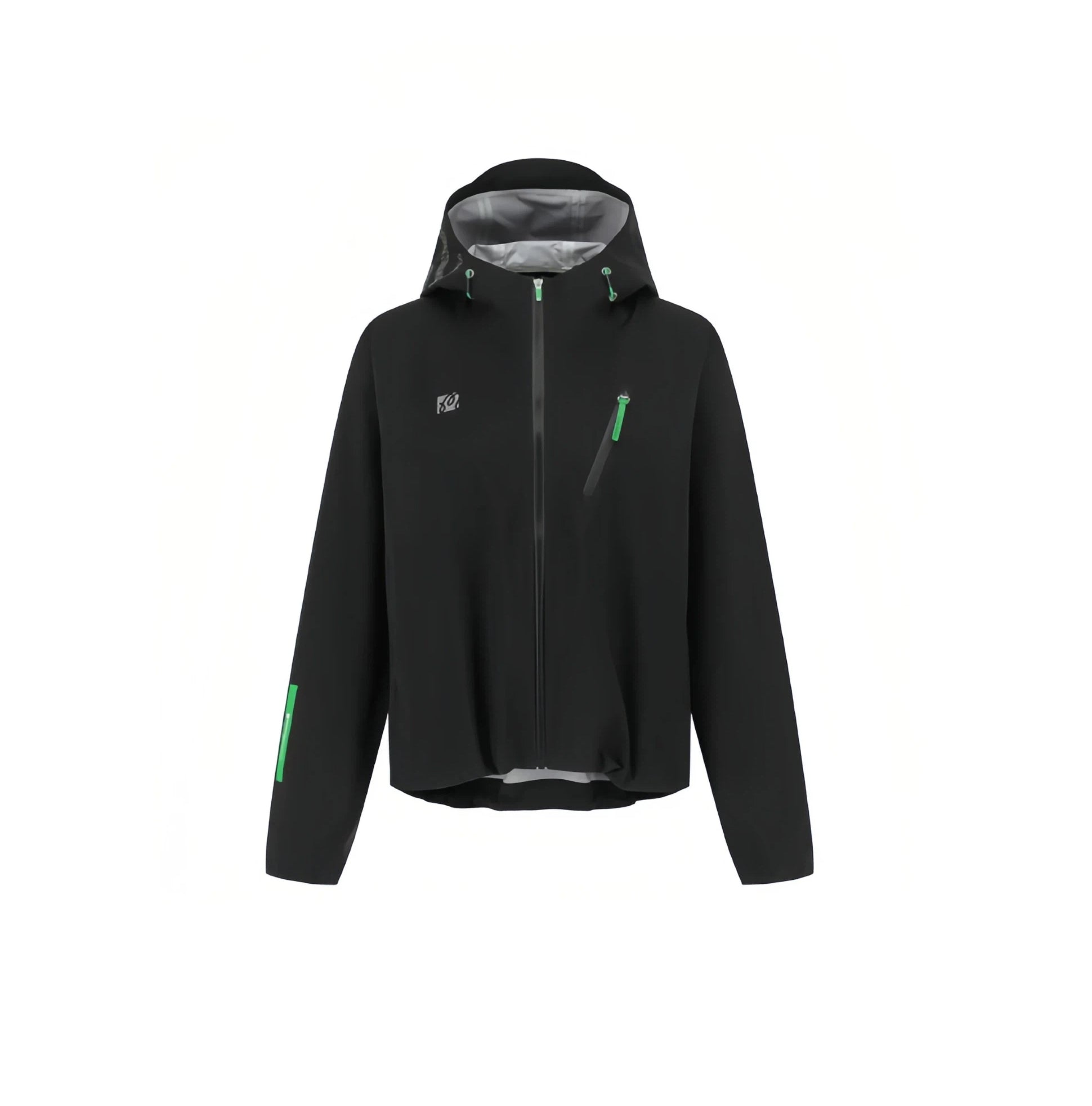 Malbon Studio Seoul 3-Layer Tech Women's Jacket Black golf jacket front view