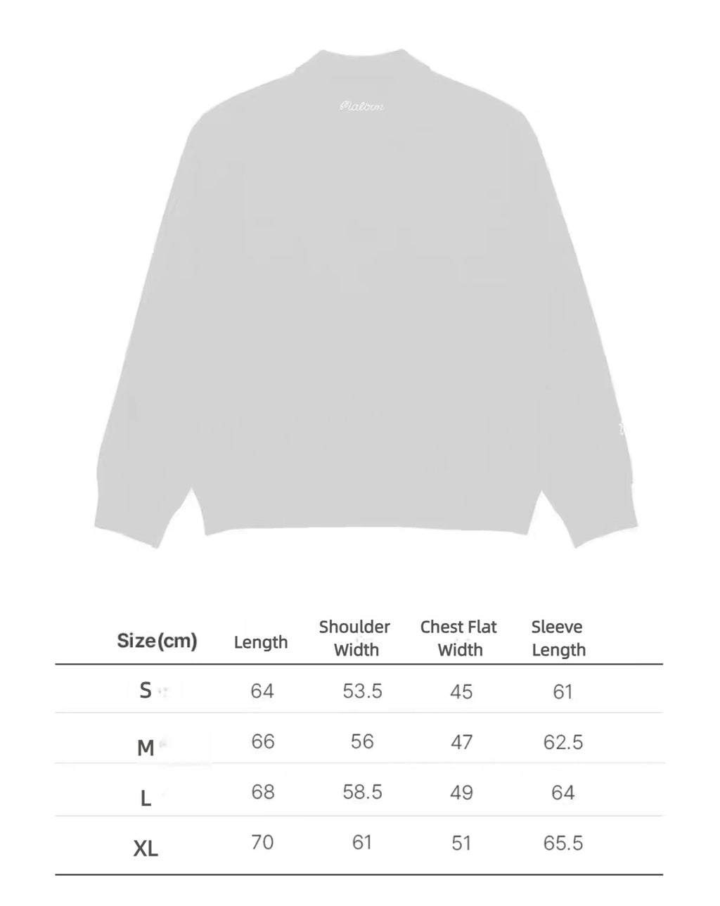 Malbon Studio Seoul Buckets Polo Sweater Black size chart